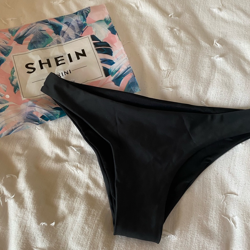 Simple all black bikini bottoms from SHEIN